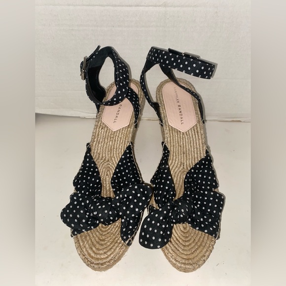 Loeffler Randall Espadrille Wedge Polkadot Sz 10 B Sandals - Picture 10 of 11